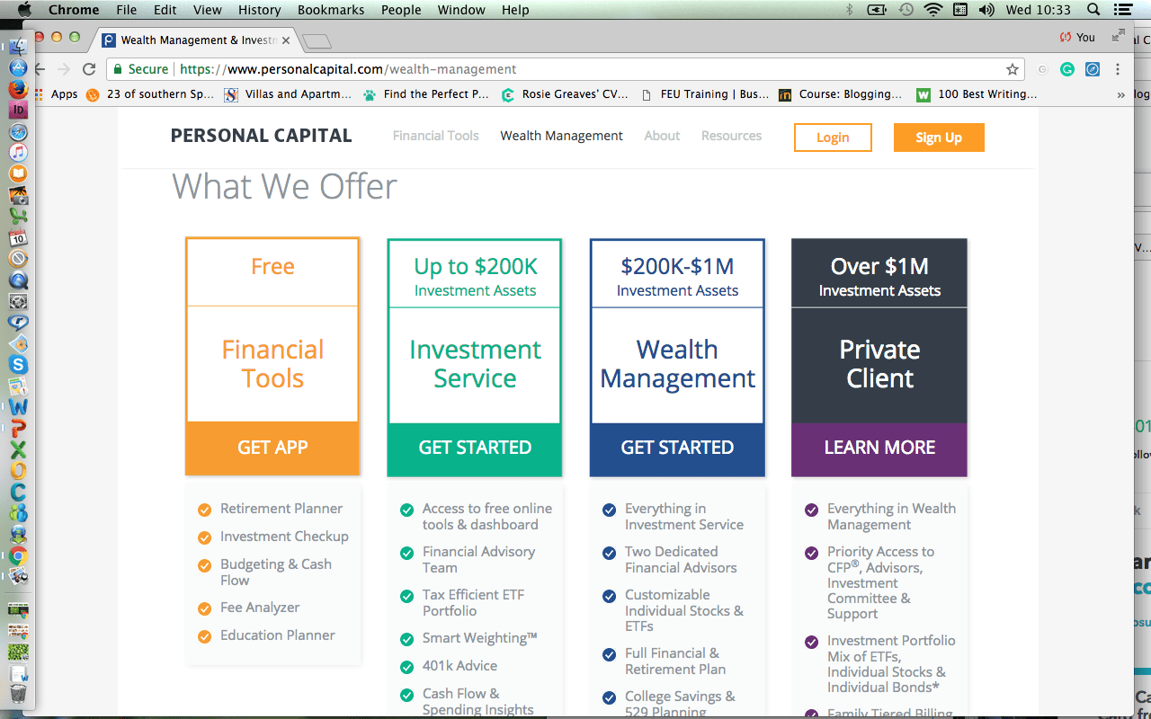 Personal Capital Features