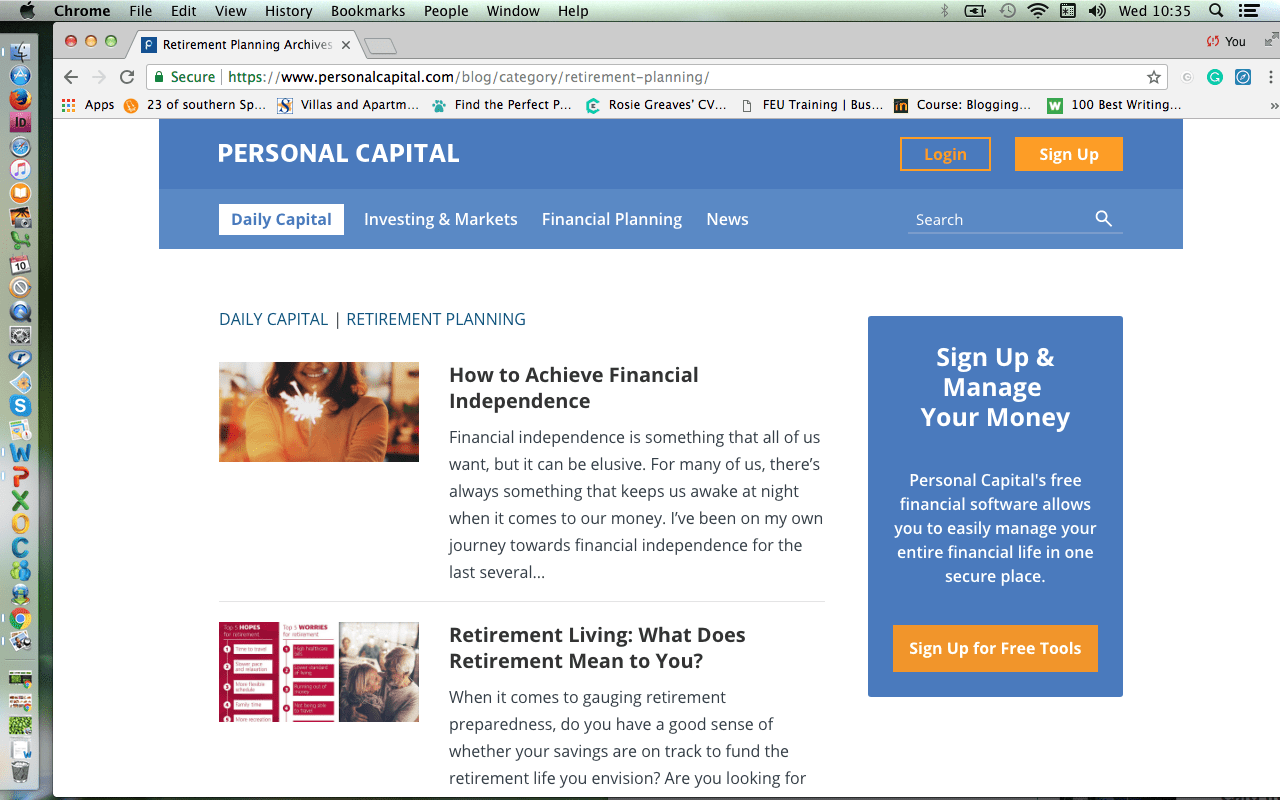 personal capital retirement