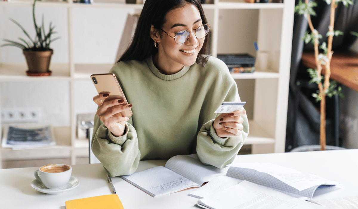 woman credit card